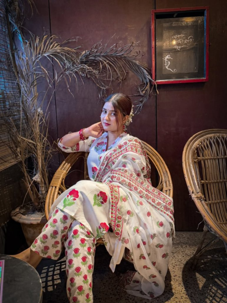 Readymade Cotton skin Print Kameez Set