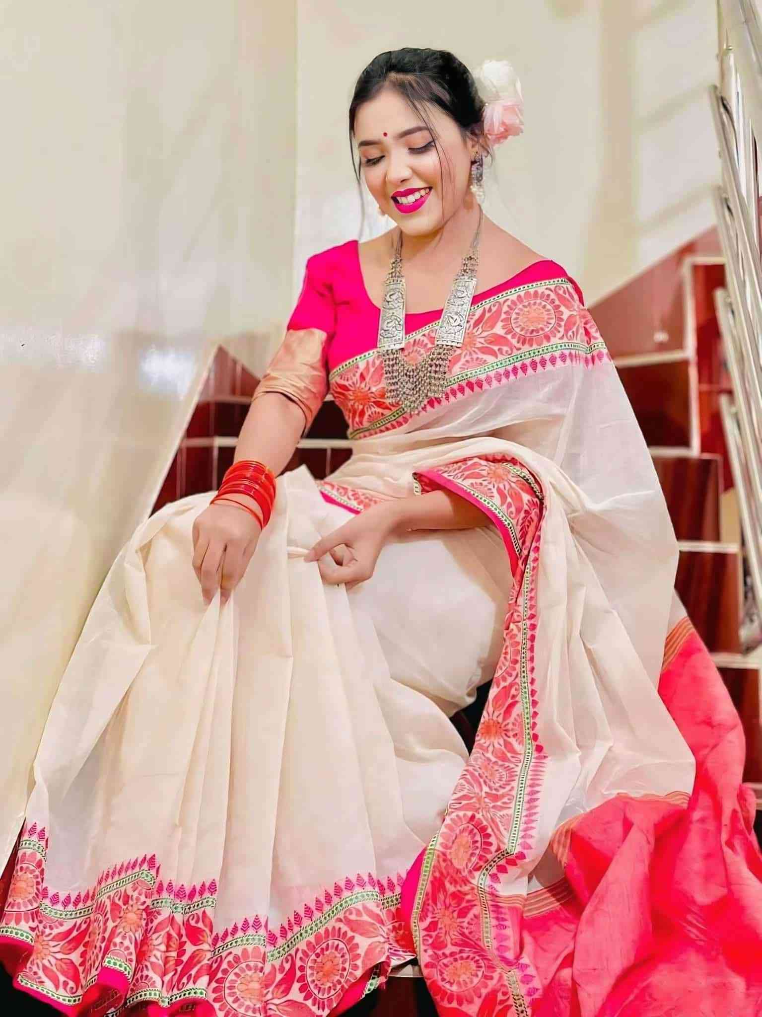 Traditional Nakshi Pair Saree – Full 12 Hands